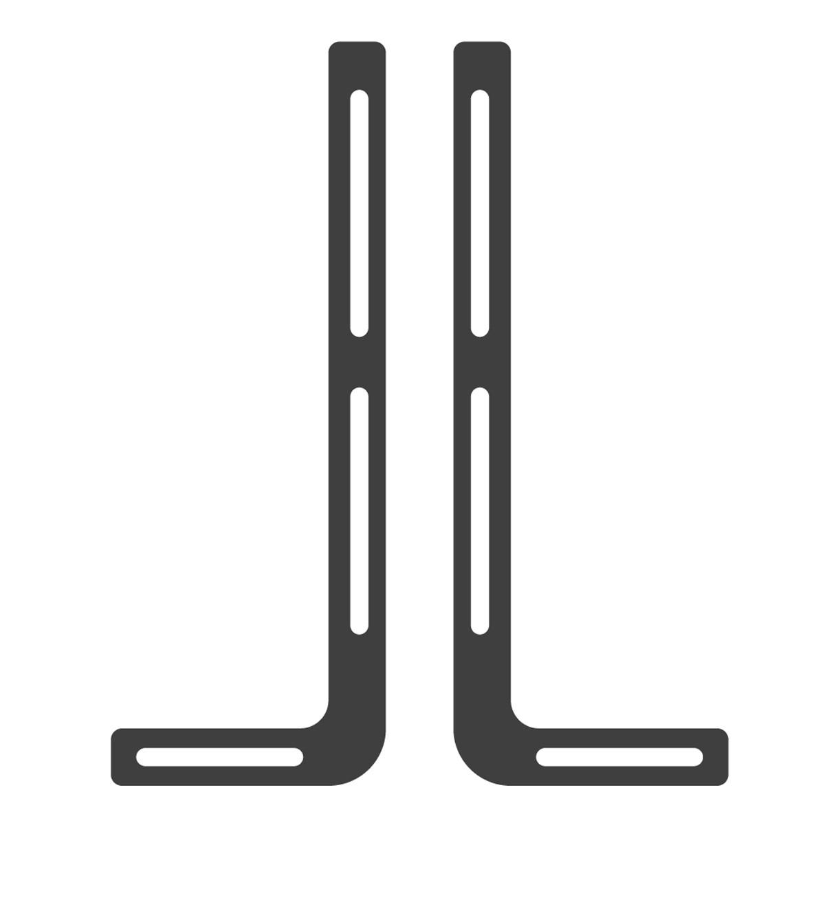 Držalo Za Zvočnik Soundbar Sb - črna, Moderno, kovina (12/33/0,3cm) - MID.YOU