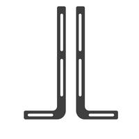 Držalo Za Zvočnik Soundbar Sb - črna, Moderno, kovina (12/33/0,3cm) - MID.YOU