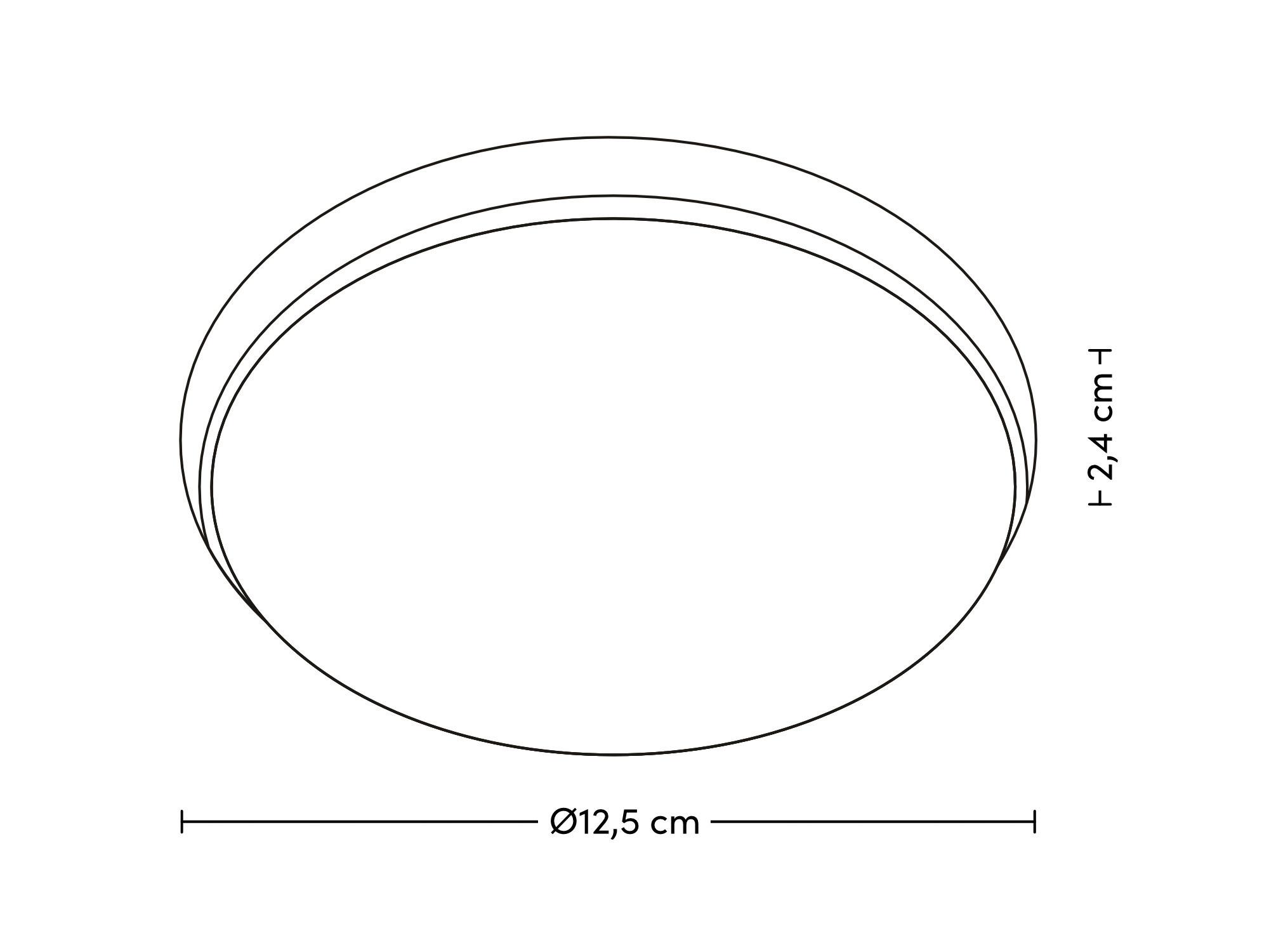 LED-Dekoleuchte Brushi max. 0,09 Watt - Weiß, MODERN, Kunststoff (13,7/4cm) - Modern Living