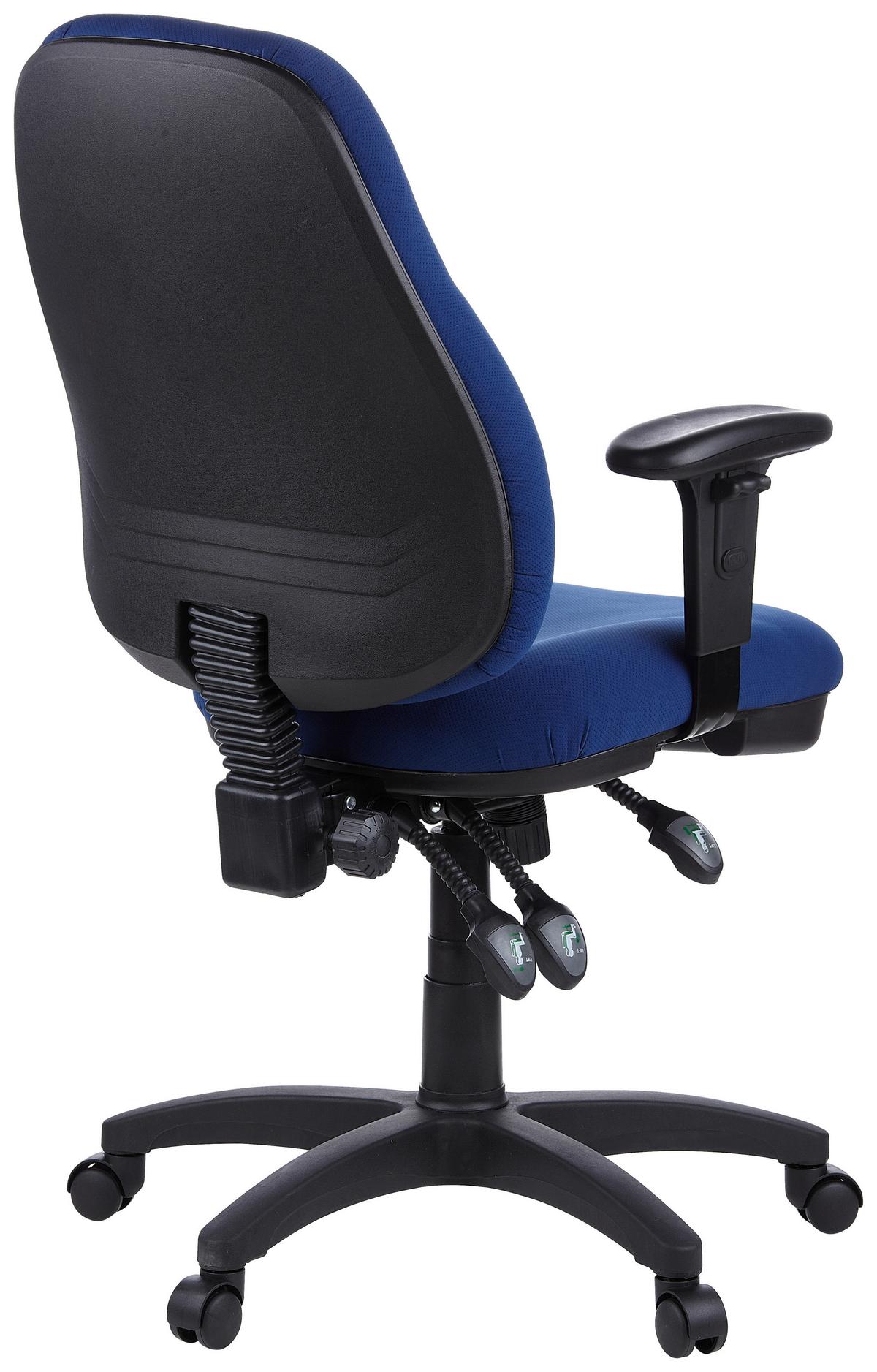 Pisarniški Stol Zenit Pro, Temno Modra - modra/črna, Basics, umetna masa/tekstil (58/121/46cm) - MID.YOU