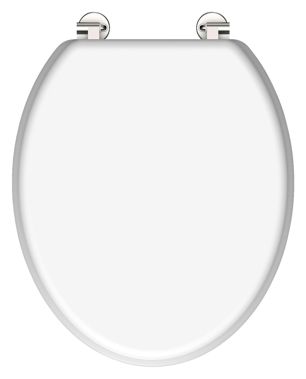 Toaletna Daska 84000 - bijela, Konvencionalno, drvni materijal (38,0/44,0cm)