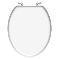 Toaletna Daska 84000 - bijela, Konvencionalno, drvni materijal (38,0/44,0cm)