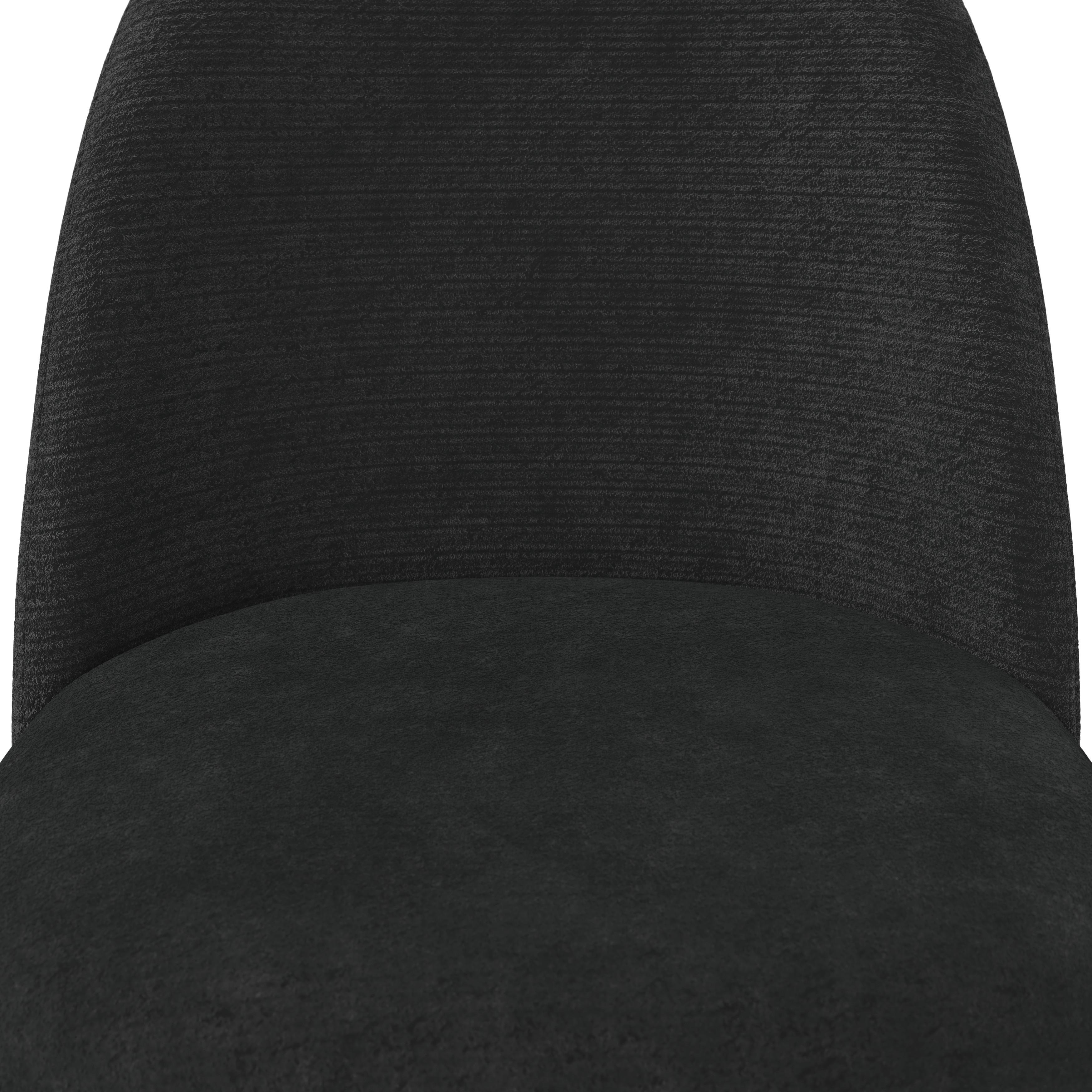 STOL ELORA - svart, Modern, metall/textil (48/86/55cm) - Bessagi Home