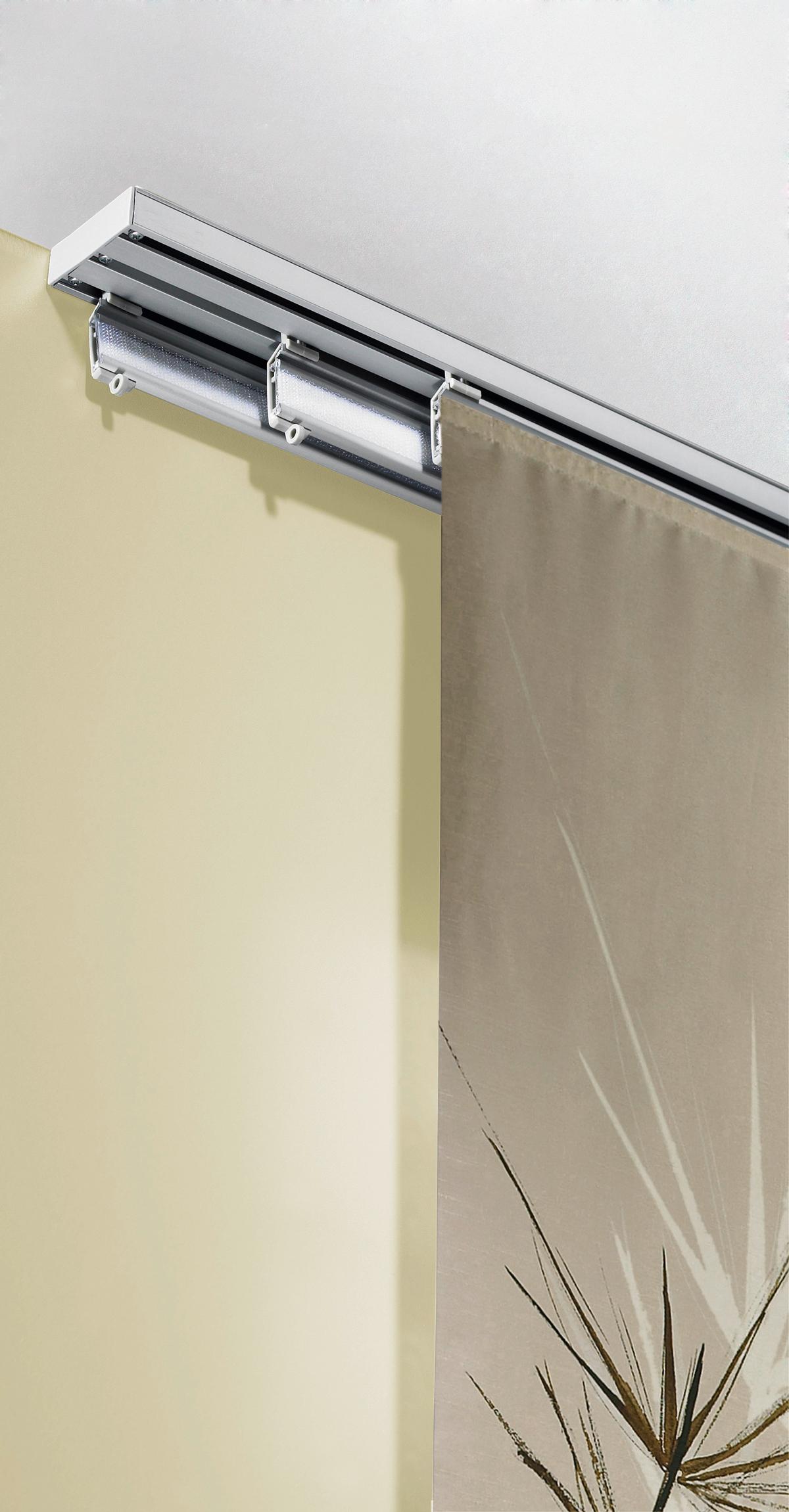 SZYNA DO ZASŁON PANELOWYCH 90000-005 3-CZĘŚCIOWY  ZESTAW - biały, Design, metal (160cm) - Homeware