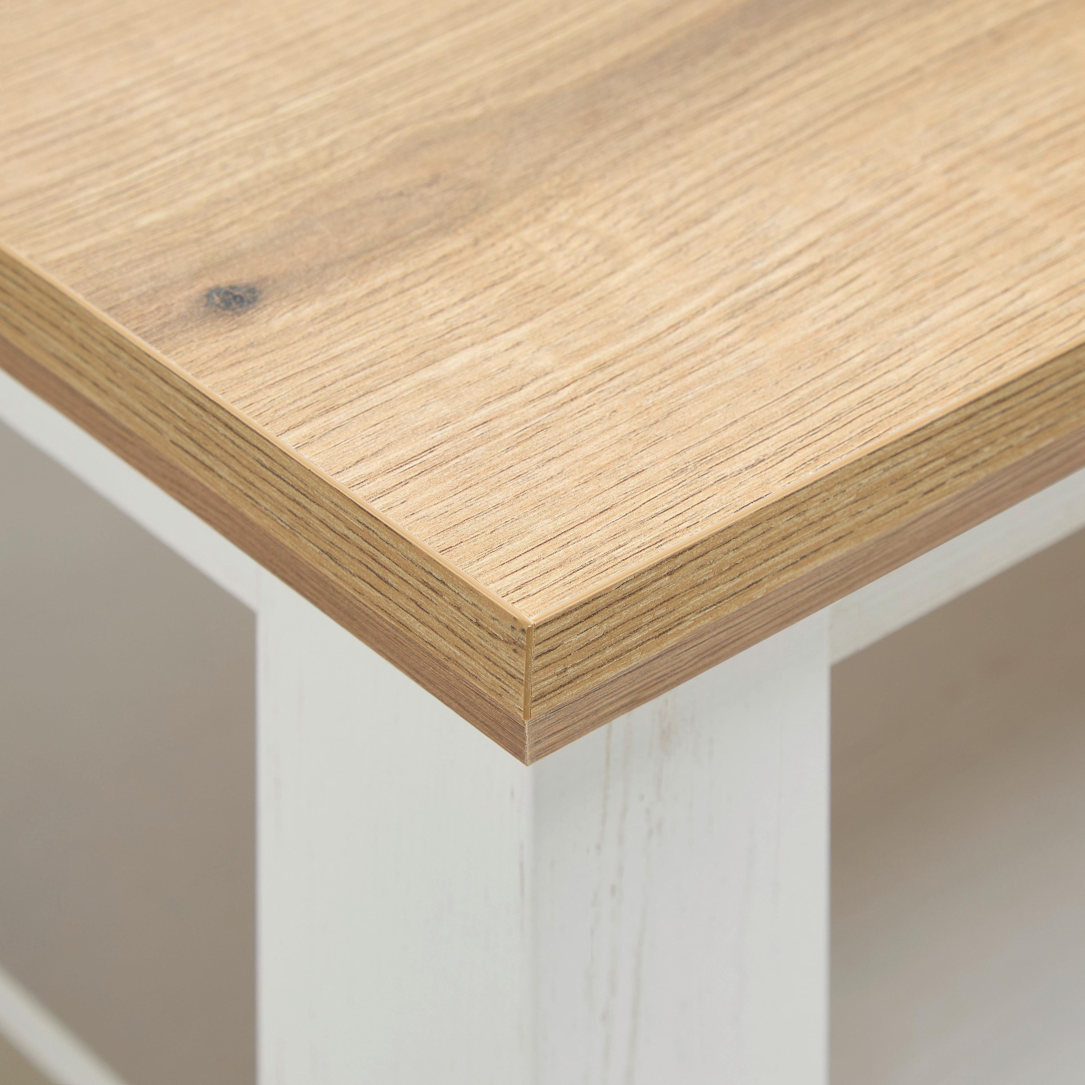 SOFFBORD KORSIKA -EXKLUSIV- - vit/ekfärgad, Romantik / Lanthus, trämaterial (110/45/60cm) - Mömax