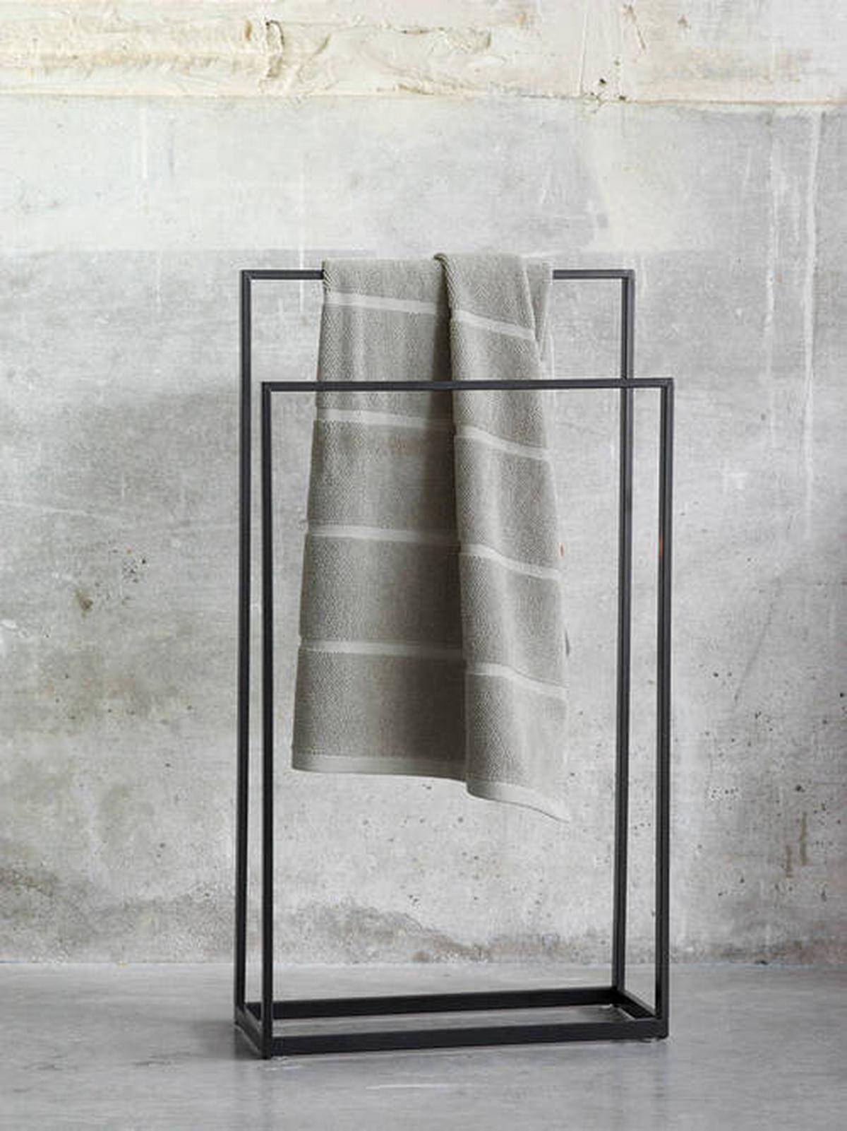 UCHWYT NA RĘCZNIK YURI - czarny, Basics, metal (45/20/84.5cm) - Aquanova