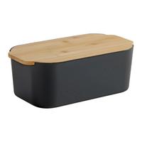 Brotbox Magnus Schwarz - Schwarz, Modern (33/18.5/12cm) - Mömax