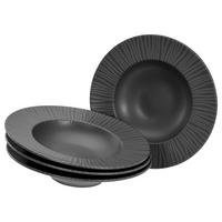 Set Krožnikov Za Testenine Vesuvio Black, 4-Delni - antracit, Trend, keramika (27cm) - Creatable