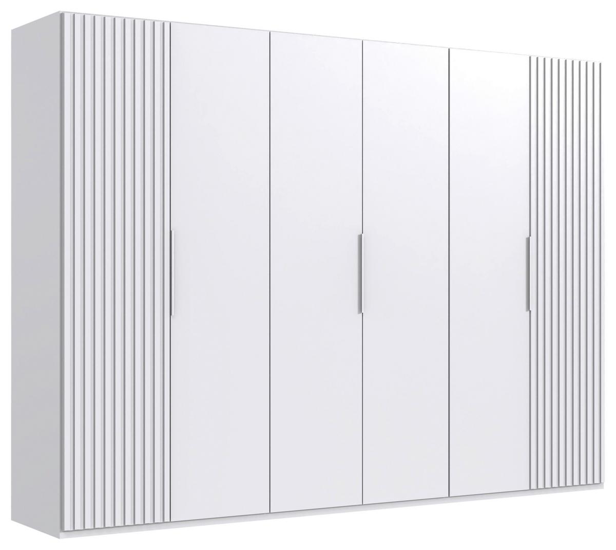 Ormar S Klasičnim Vratima Andorra - bijela, Moderno, drvni materijal/metal (300/216/58cm) - Modern Living