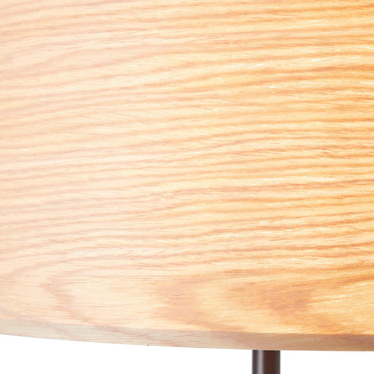 LAMPA STOJĄCA 93140L76 ROMM STA1 - czarny/jasnobrązowy, Natur, metal/drewno (38/161,5cm) - Brilliant