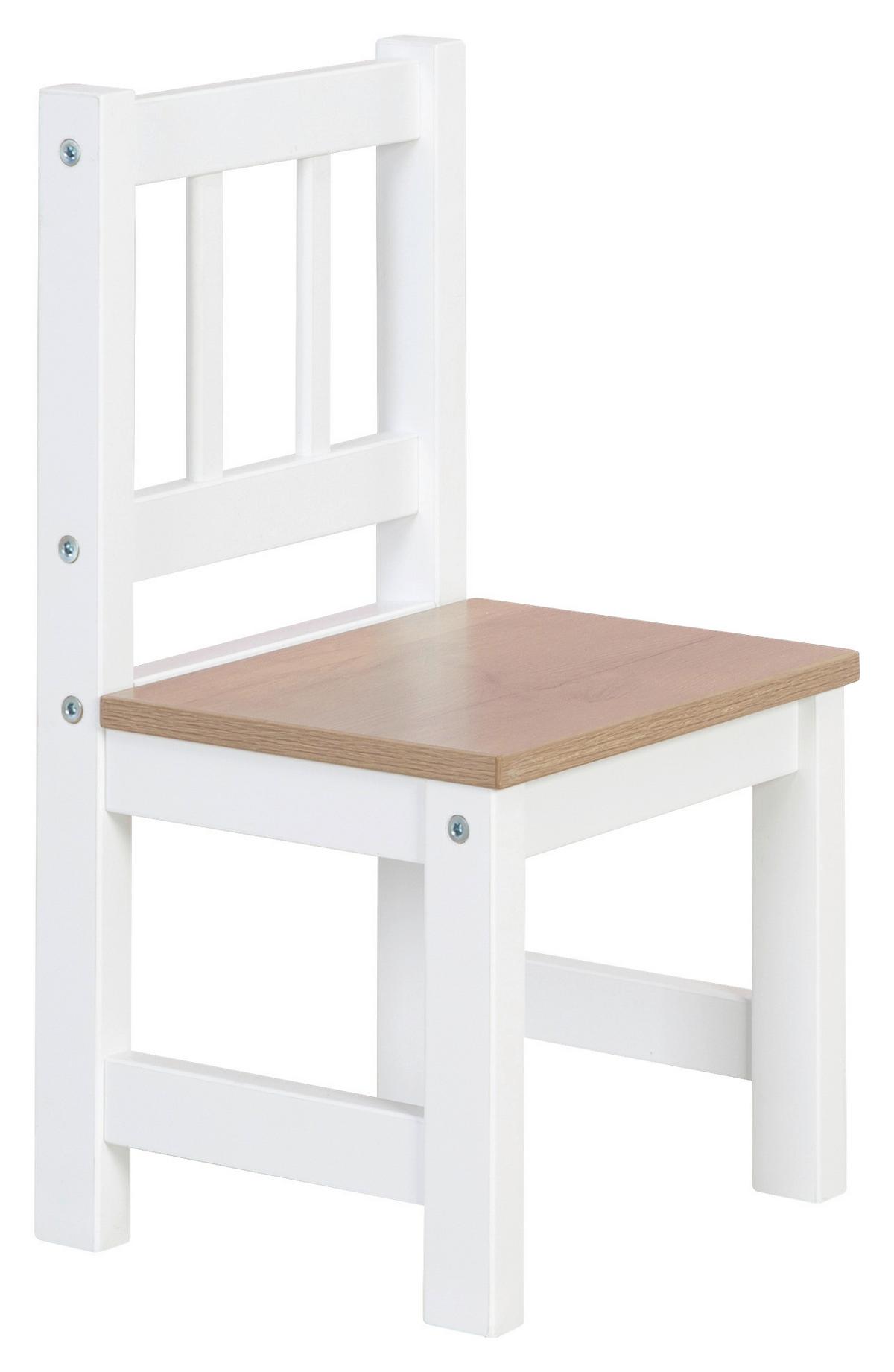 Kindersitzgruppe Woody in Natur/Weiss - Hellbraun/Weiss, Holzwerkstoff (28.5null) - Roba