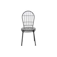 Stapelstuhl Mosaik ca. 43x93,5x49 cm - Schwarz, KONVENTIONELL, Keramik/Metall (43/93,5/49cm) - Siena Garden