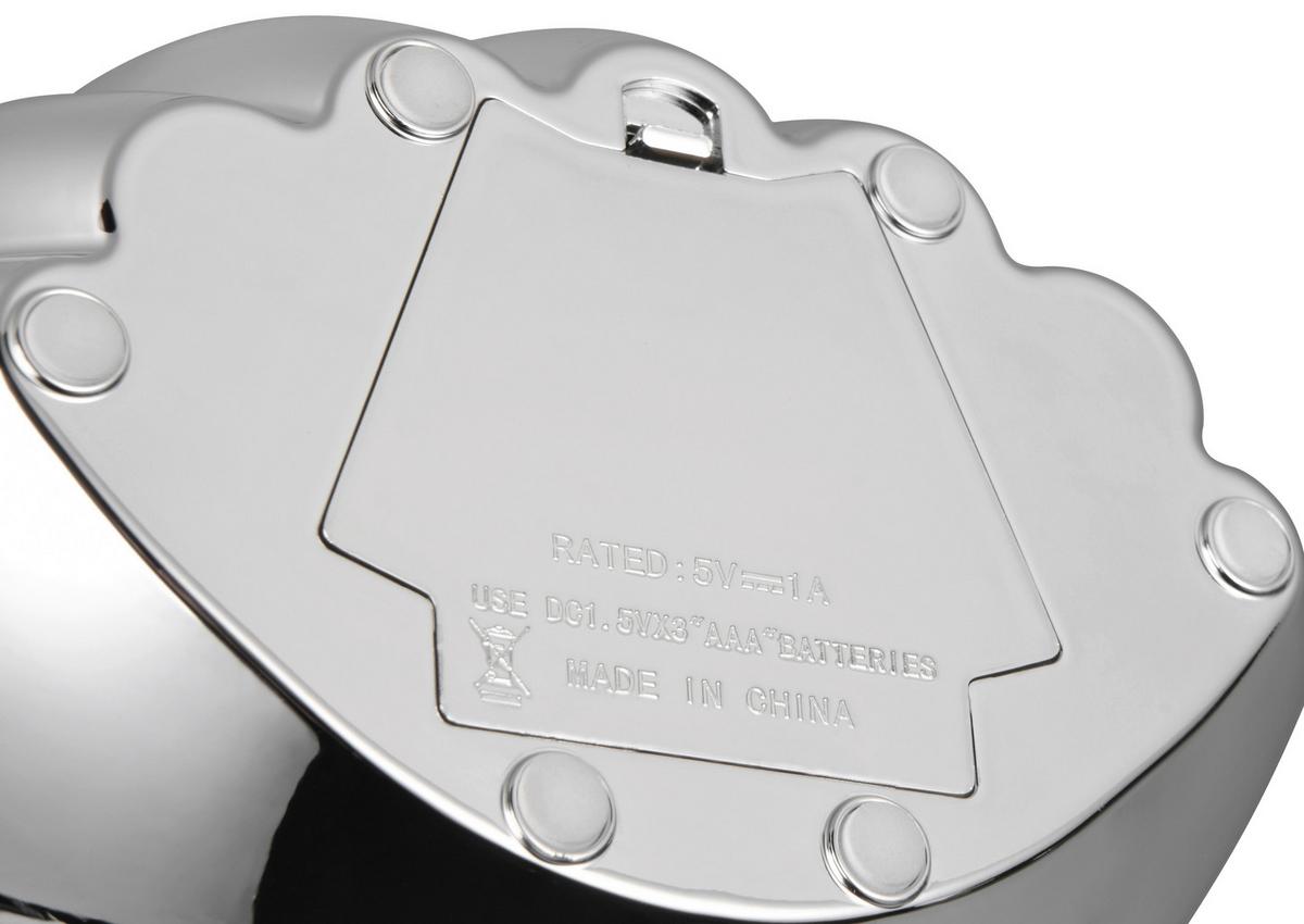 LED-Dekoleuchte Alfred Chromfarben max. 0,8 Watt - Chromfarben, Modern, Kunststoff (17,5/12,5/14,5cm) - Mömax