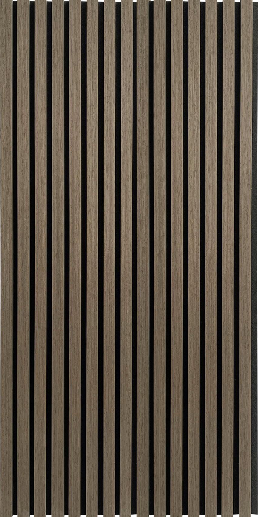 Akustikpaneel Noise Schwarz/Walnussfarben - Walnussfarben/Schwarz, MODERN, Holz/Holzwerkstoff (60/120/2,1cm)