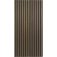 Akustikpaneel Noise Schwarz/Walnussfarben - Walnussfarben/Schwarz, MODERN, Holz/Holzwerkstoff (60/120/2,1cm)