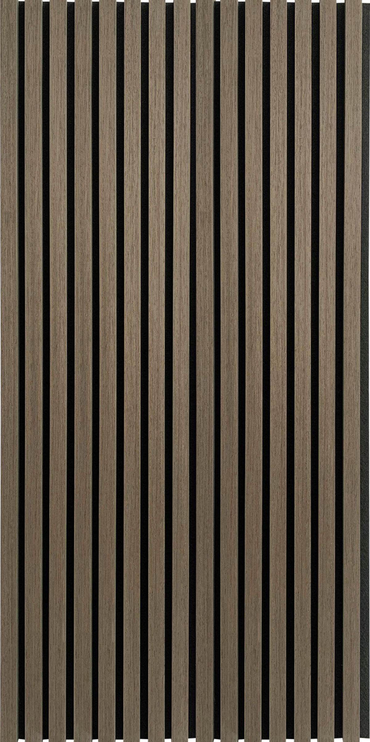 Akustikpaneel Noise Schwarz/Walnussfarben - Walnussfarben/Schwarz, MODERN, Holz/Holzwerkstoff (60/120/2,1cm)