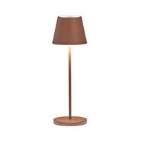 Akku-Tischleuchte Cosenza Rostfarben max. 2 Watt - Rostfarben, KONVENTIONELL, Metall (11/11/34cm) - Schöner Wohnen