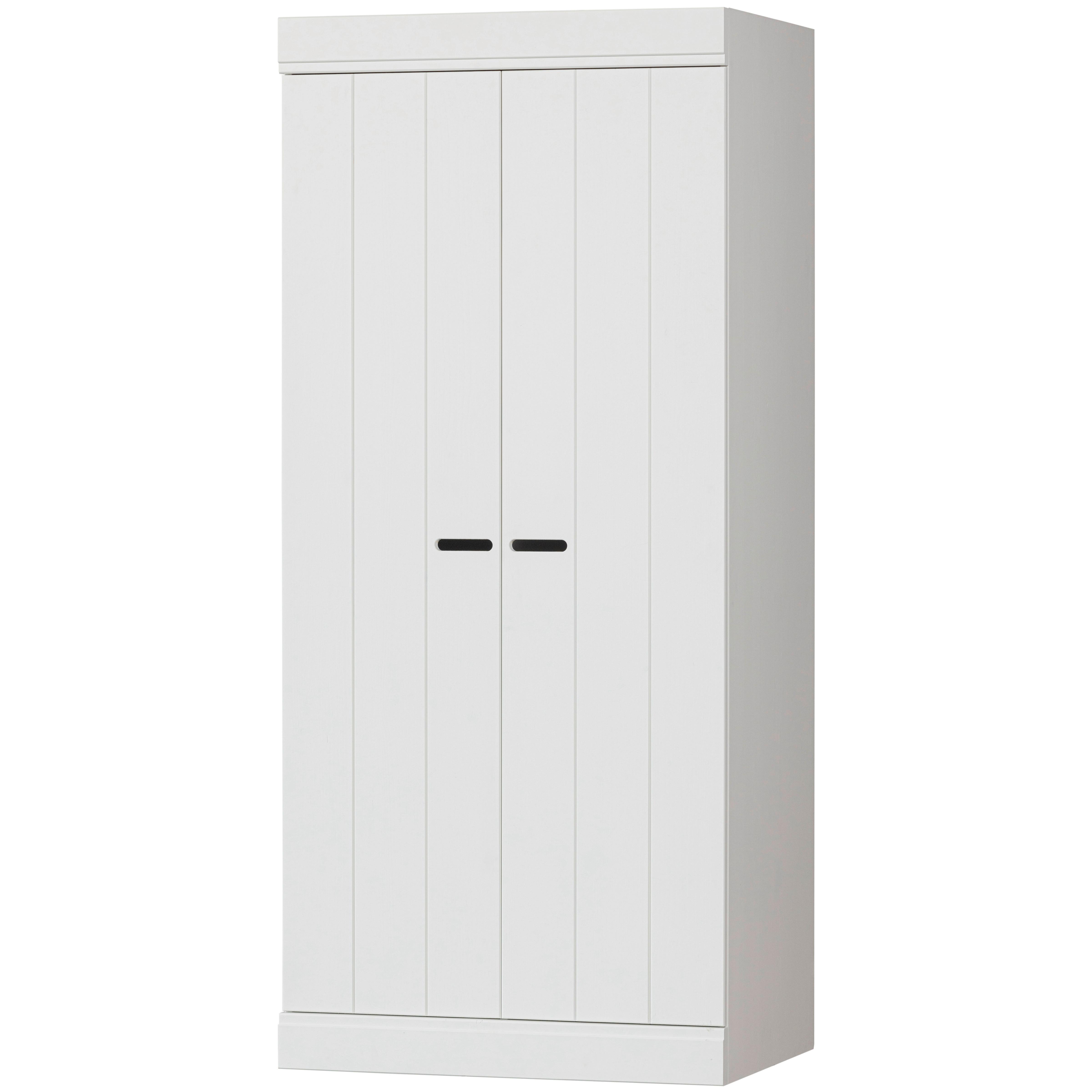 Drehtürenschrank Connect Weiß - Weiß, Design, Holz/Holzwerkstoff (77/175/56cm) - Livetastic