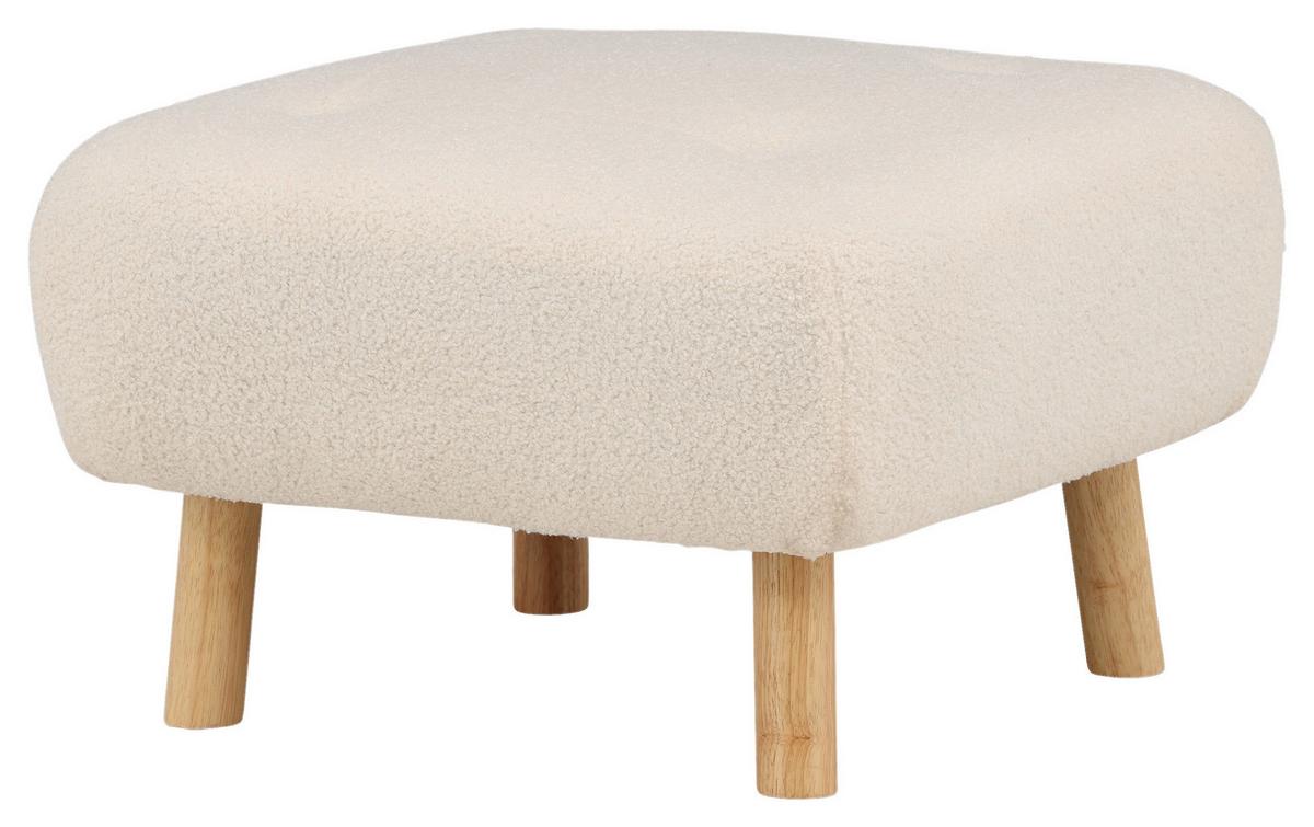 Hocker Salina SALINA - Weiß, Design, Holz/Kunststoff (60/28/60cm) - Livetastic