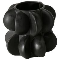 Vase Meritt I Schwarz - Schwarz, Modern, Keramik (16,5/15,3cm) - Mömax