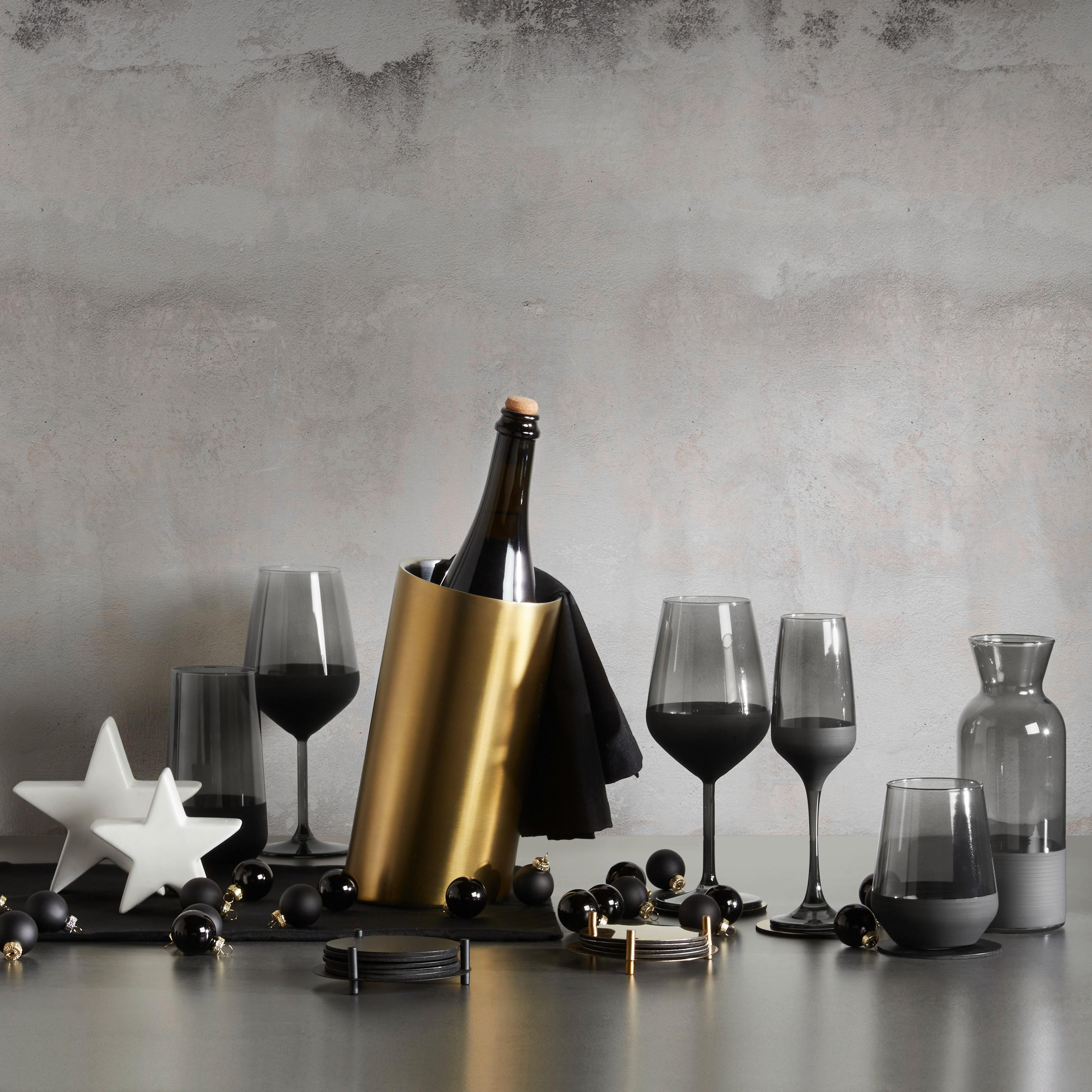 VINKYLARE GLAMOUR - guldfärgad, Modern, metall/plast (12/23,5cm) - Premium Living