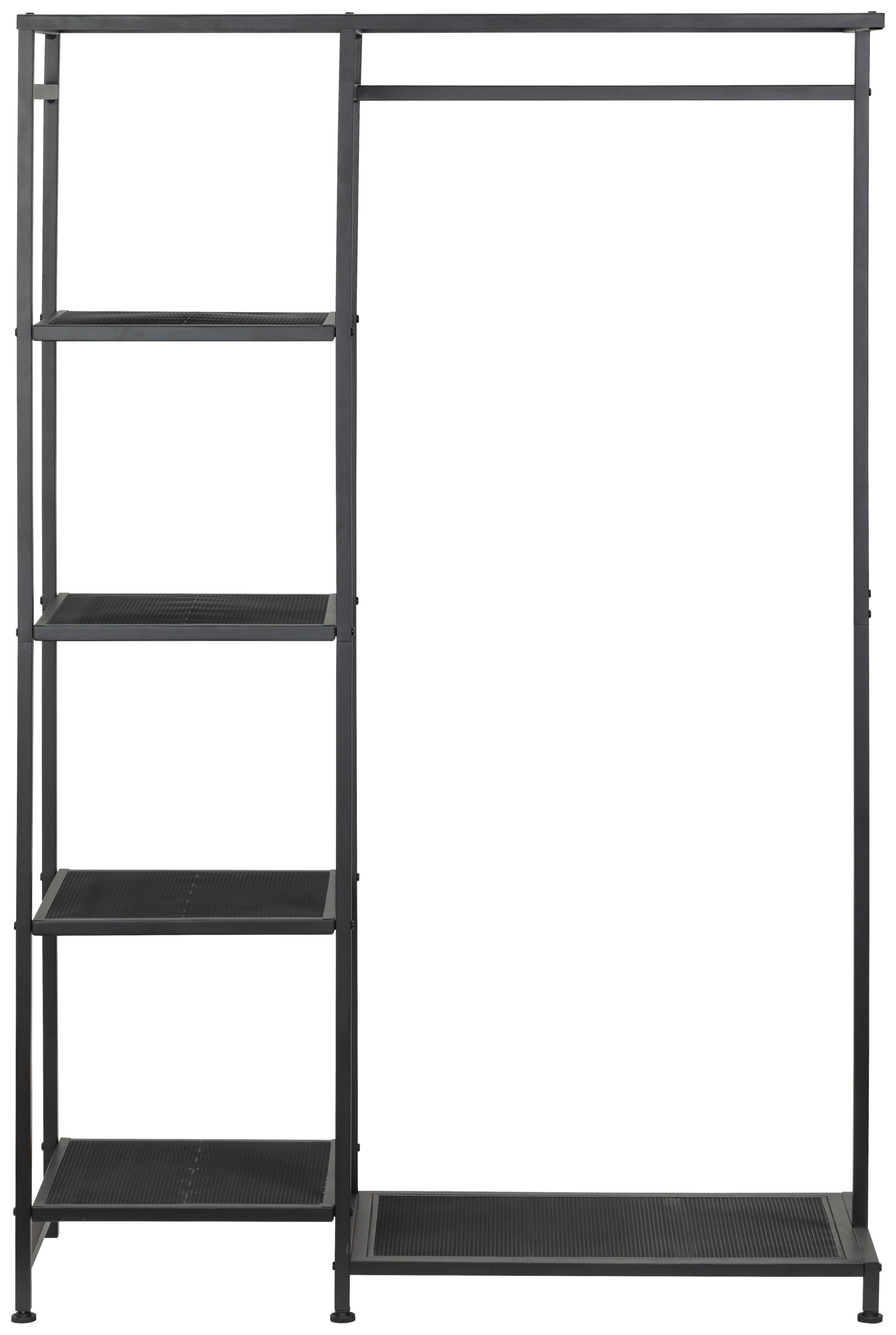 WIESZAK STOJĄCY ACTION - czarny, Modern, metal (100/155/35cm) - PBJ