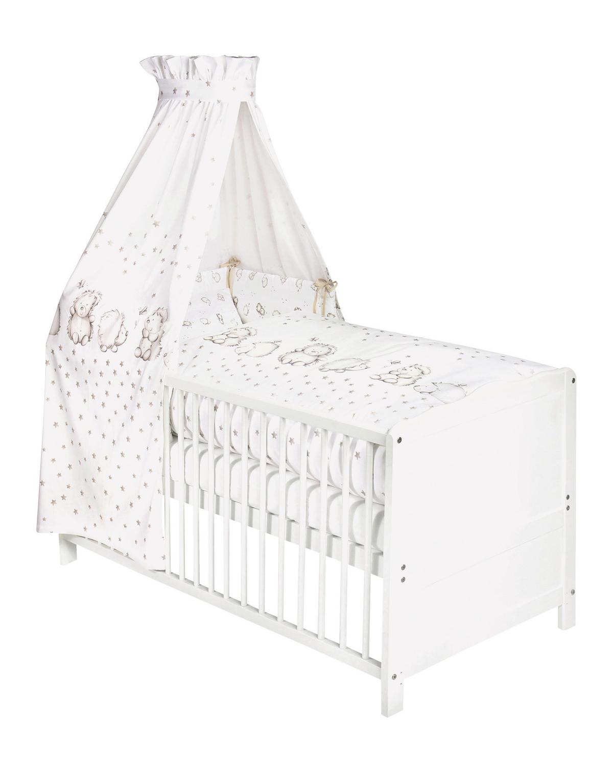 ZESTAW DO ŁÓŻKA SZCZEBELKOWEGO 5210317140 - biały, Basics, tkanina (100/135cm) - Julius Zöllner