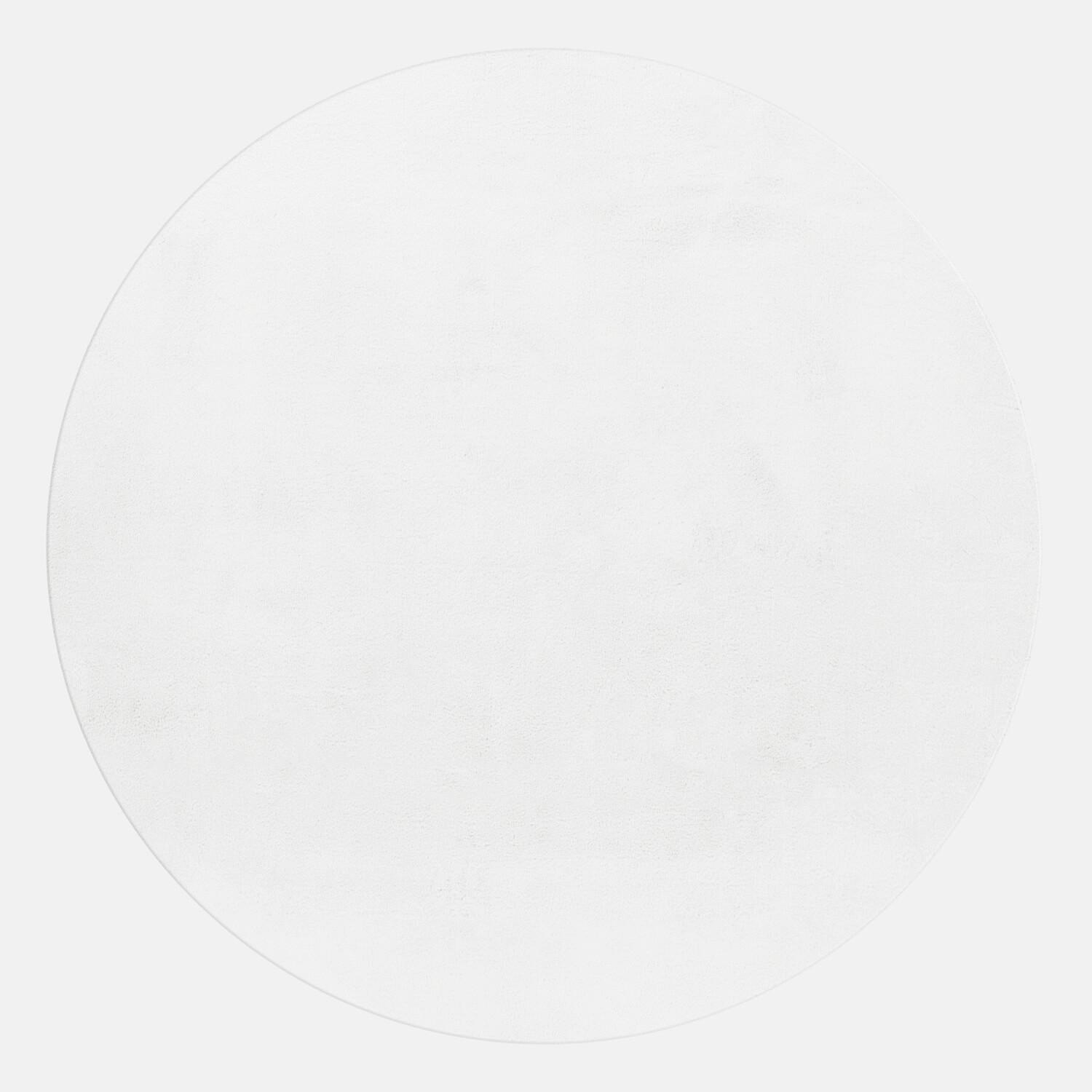 Preproga Z Visokim Florom Pouffy, Bela, 200cm - bela, Basics, tekstil (200/200cm)