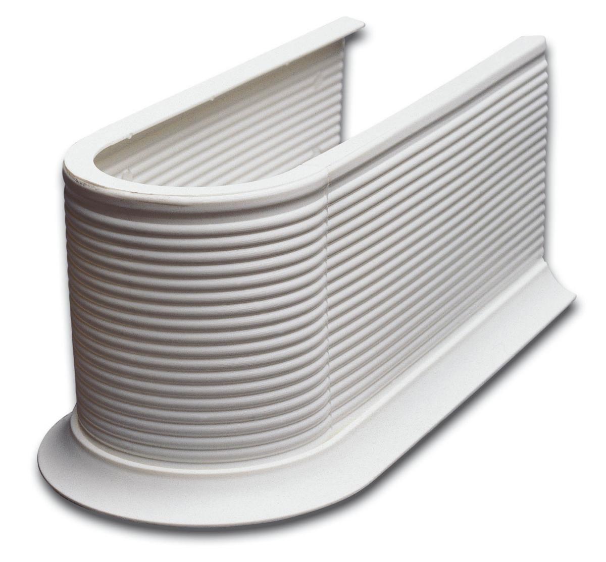 Mască pentru sifon Syphonmanschette - alb, Konventionell, plastic (13,2/11,5/26,5cm)