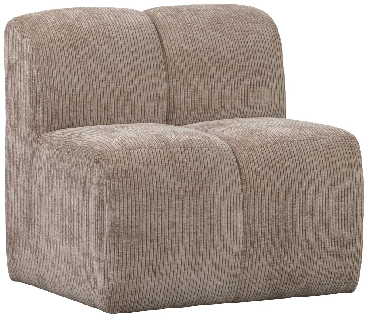 Sitzbankelement Mojo Sandfarben B: 84cm - Sandfarben, MODERN, Kunststoff/Textil (84/83/73cm) - Livetastic