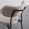STOL LEA - beige/svart, Modern, metall/trä (51/82/63cm) - Bessagi Home