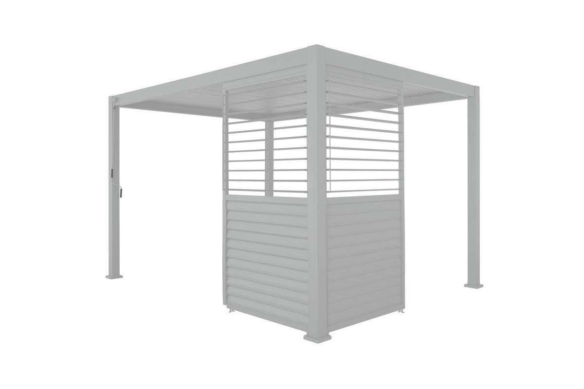 PERGOLA 111 SHUTTER WALL WEIß 123 - Basics (123/240/10cm) - Gardenson