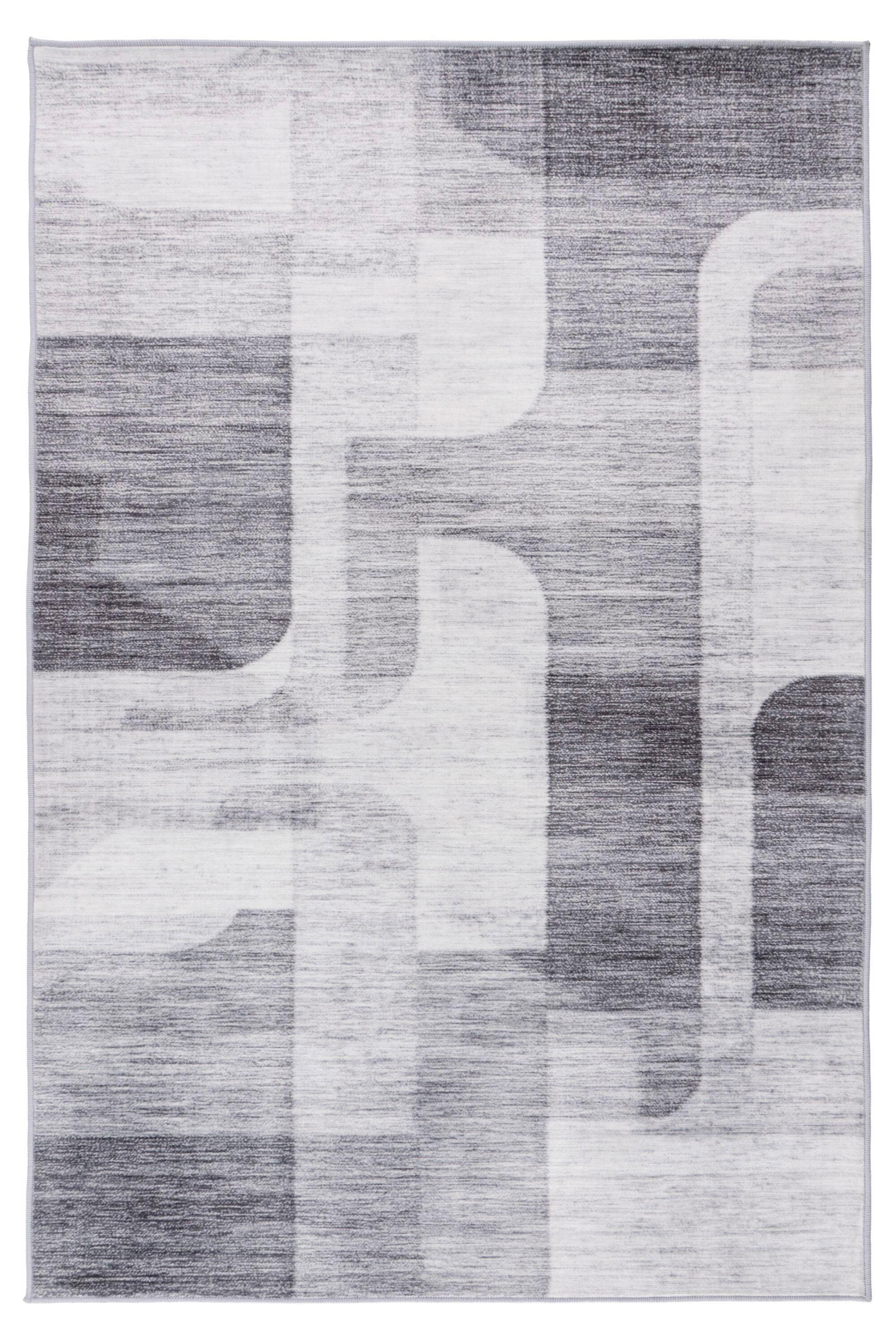 Síkszövött Szőnyeg Bluster 225 Silber 160x230 - ezüstszínű, Basics, textil (160/230cm) - Kayoom