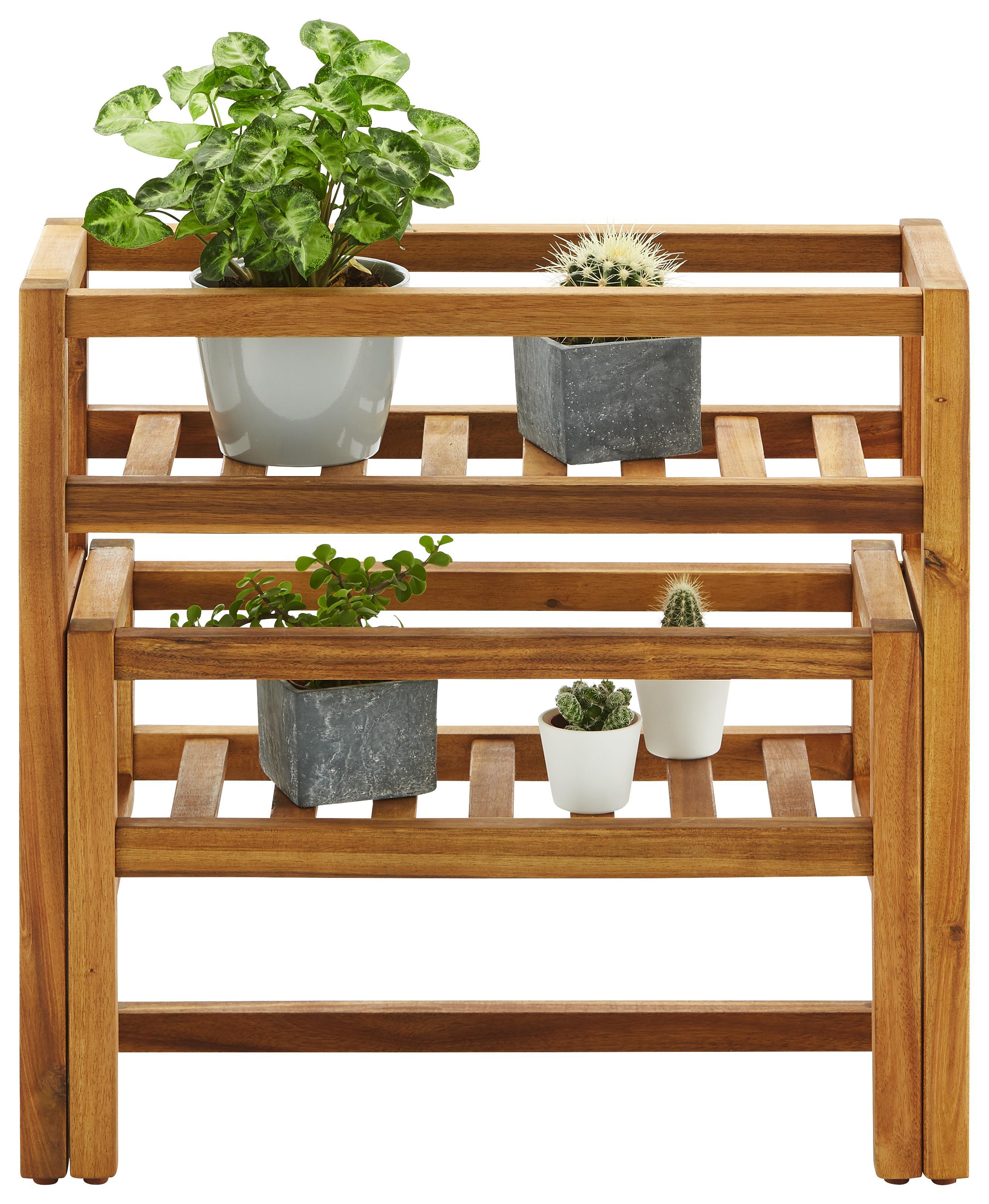 Gartenregal Bukarest in Naturfarben - Naturfarben, Holz (61/60,5/24/45cm) - Zandiara