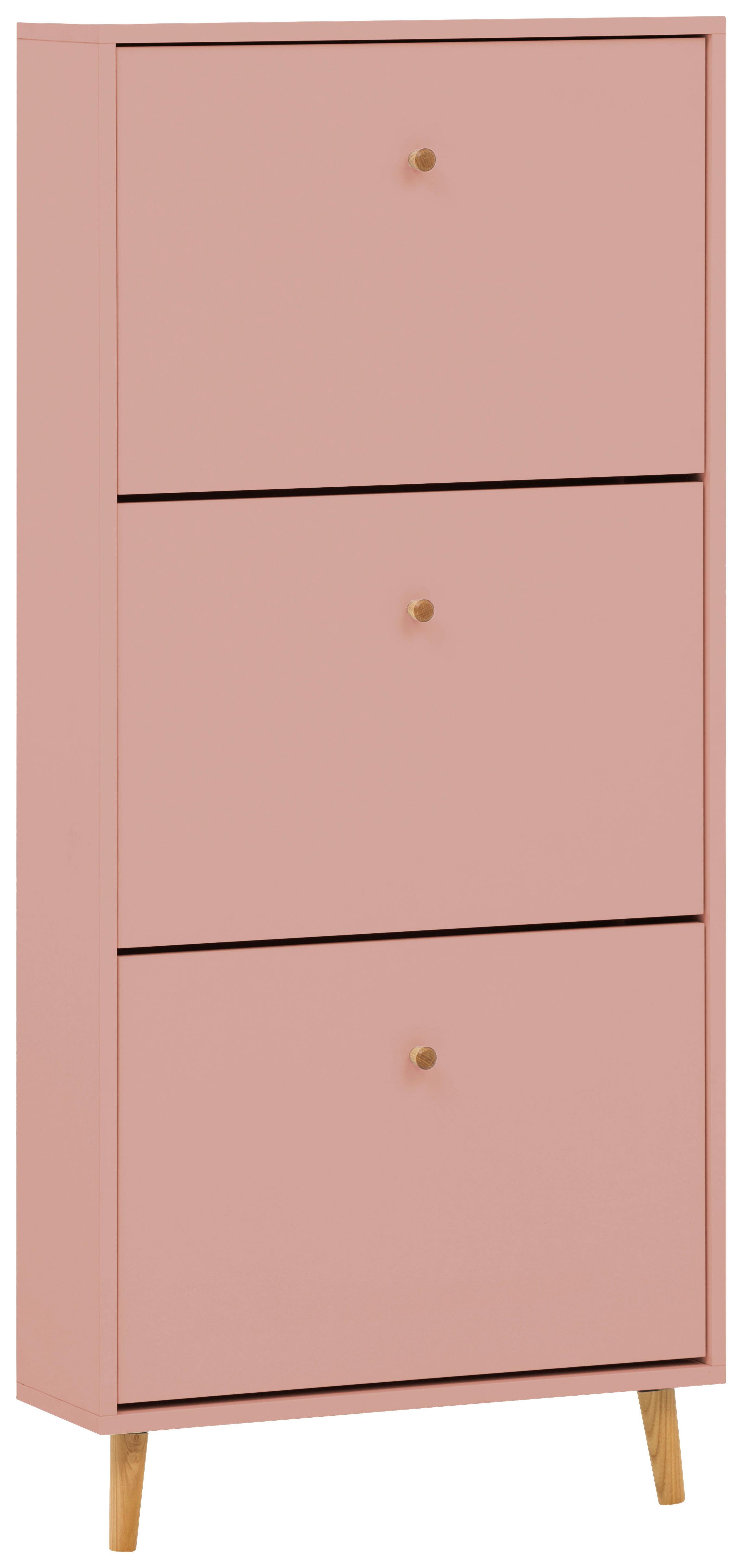 Omara Za Čevlje Bjarne, Barva Marelice - marelica, Design, leseni material/les (59,8/131/19,55cm) - MID.YOU