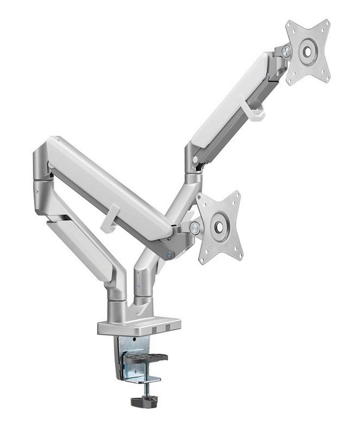 UCHWYT DO MONITORA CLEA 2 - biały/szary, Design, tworzywo sztuczne/metal (110/69,7/11,6cm) - Boxxx