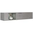 Hängeelement in Hellgrau - Eichefarben/Hellgrau, MODERN, Holzwerkstoff/Metall (144/35/38cm) - Premium Living Hängeelement in Hellgrau - Eichefarben/Hellgrau, MODERN, Holzwerkstoff/Metall (144/35/38cm) - Premium Living