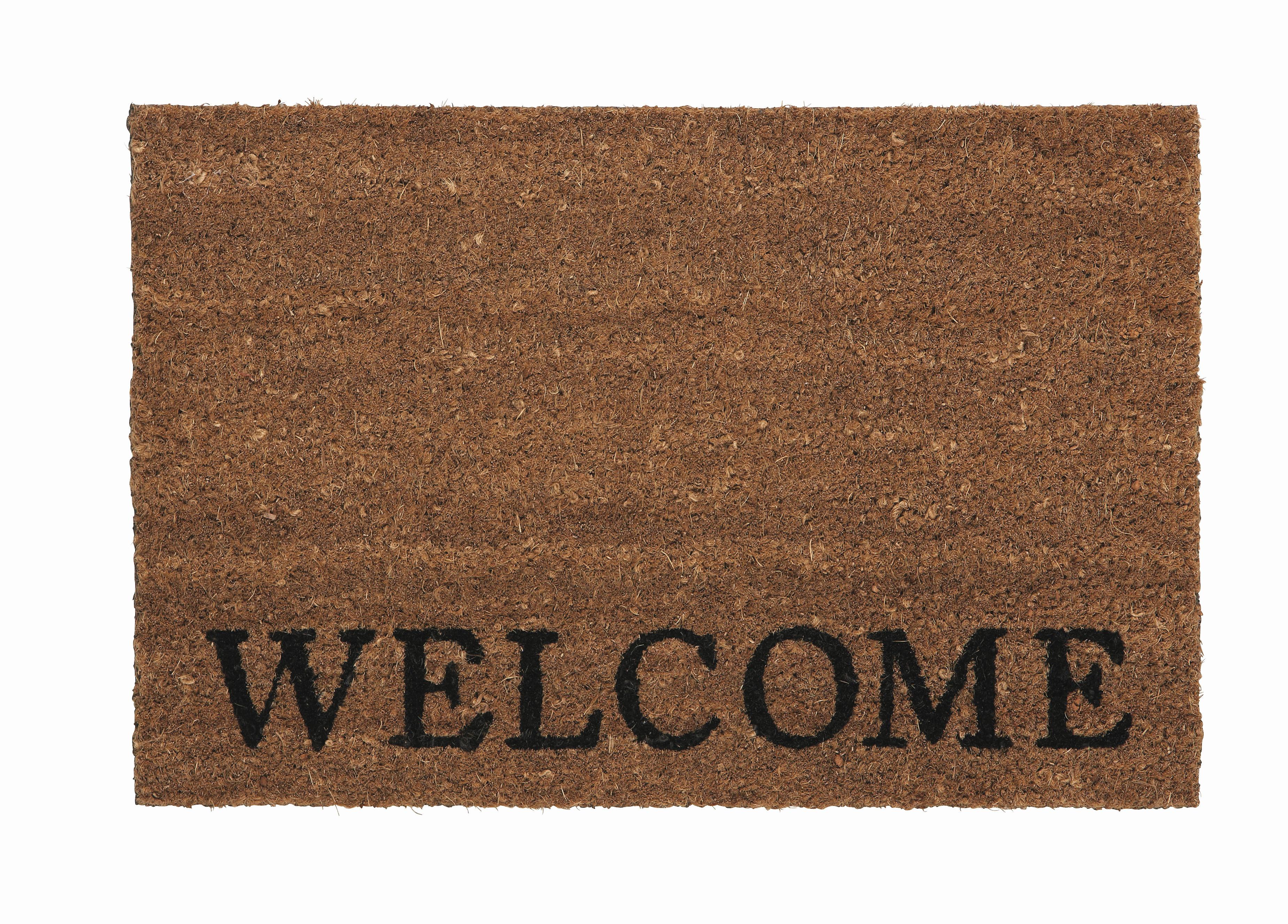 Fußmatte Welcome in Naturfarben ca. 40x60cm - Naturfarben, Textil (40/60cm) - Mömax