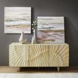 Sideboard aus Mango massiv - Schwarz/Naturfarben, ROMANTIK / LANDHAUS, Holz (160/45/35cm) - Zandiara Sideboard aus Mango massiv - Schwarz/Naturfarben, ROMANTIK / LANDHAUS, Holz (160/45/35cm) - Zandiara