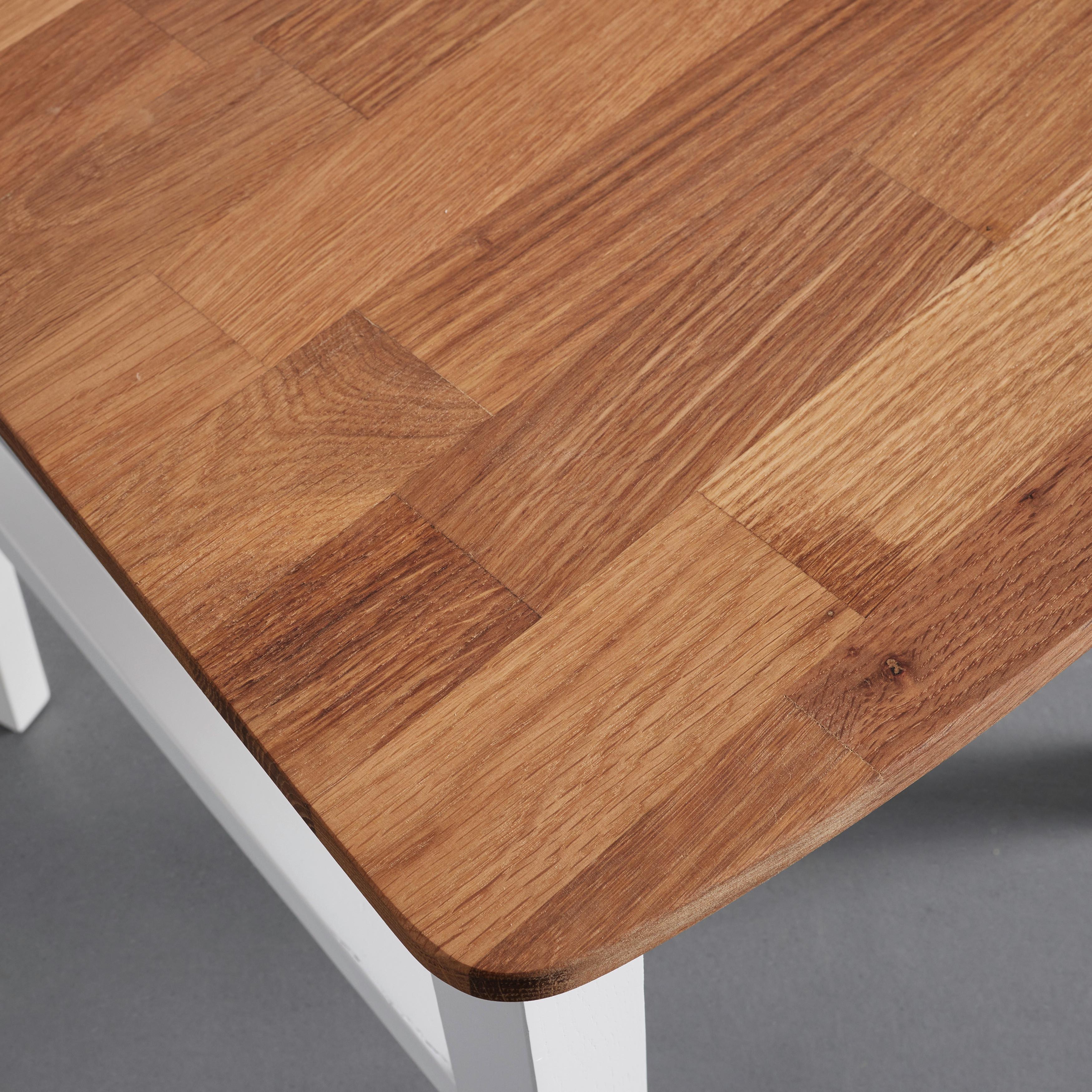 STOLSET ANTALIA - vit/naturfärgad, Modern, trä (44/98/59cm) - Bessagi Home