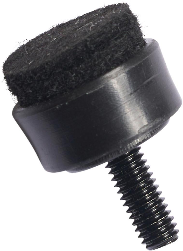 VILTGLIJDERS GERT - 4DELIGER SET - Zwart, Basics, Kunststof (1.9/2.2/1.9cm) - Mömax