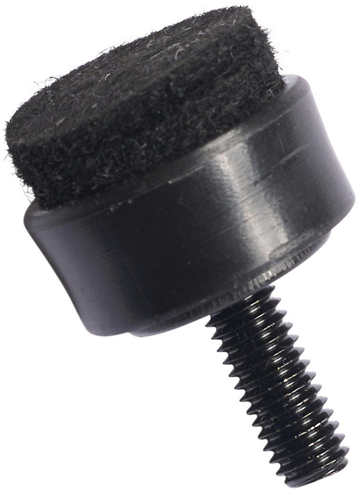 Filzgleiter Gert Schwarz 6mm Gewinde, 4er Set - Schwarz, Basics, Kunststoff (1.9/2.2/1.9cm) - Mömax
