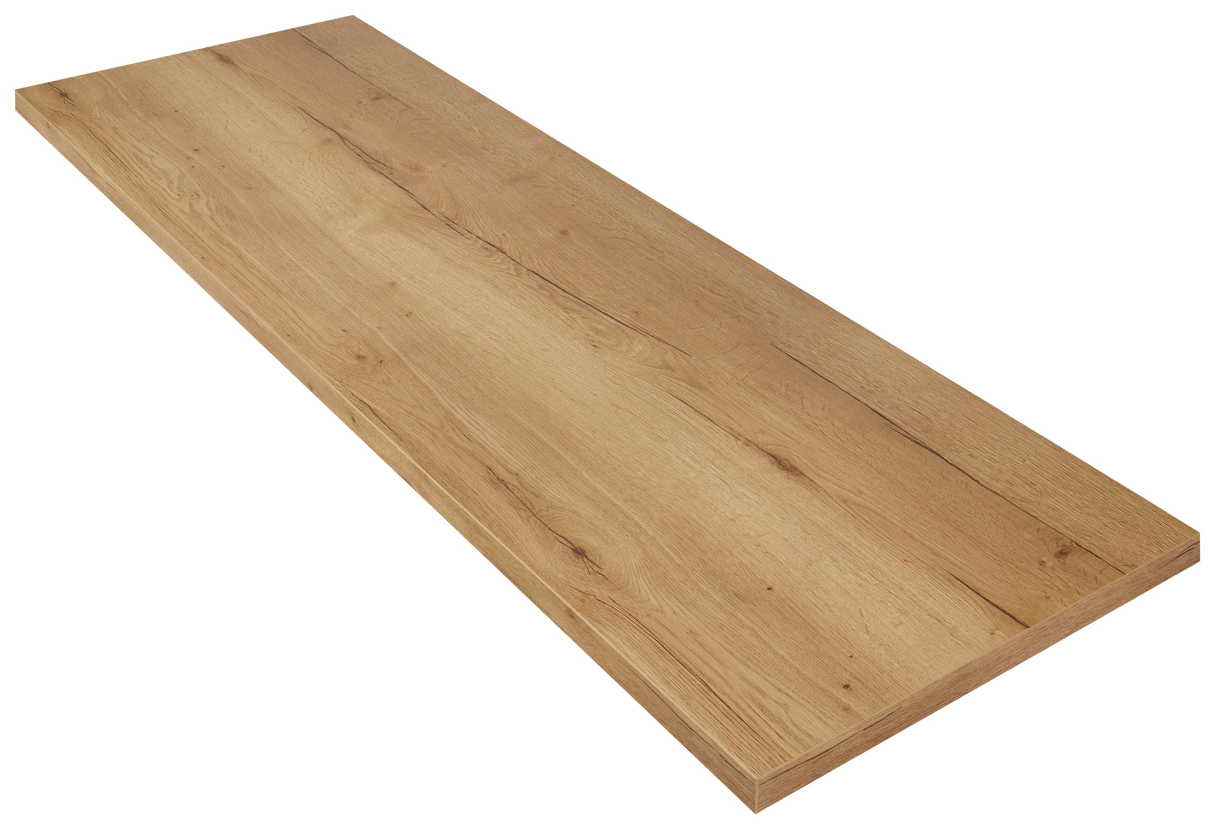 Arbeitsplatte APD 60 Eiche ca. 180cm - Eichefarben, MODERN, Holzwerkstoff (180/4/60cm) - Nobilia