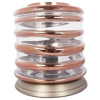 Tischleuchte Aladin 700 Champagner / Kupfer - Champagner/Kupferfarben, Basics, Glas/Metall (20/20/21cm) - Kayoom