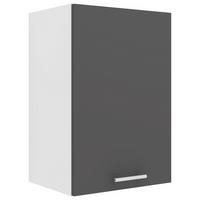 Kuhinjska Zgornja Omarica Esilo, Siva, Bela - bela/barve aluminija, Konvencionalno, kovina/leseni material (40/60/31cm) - MID.YOU