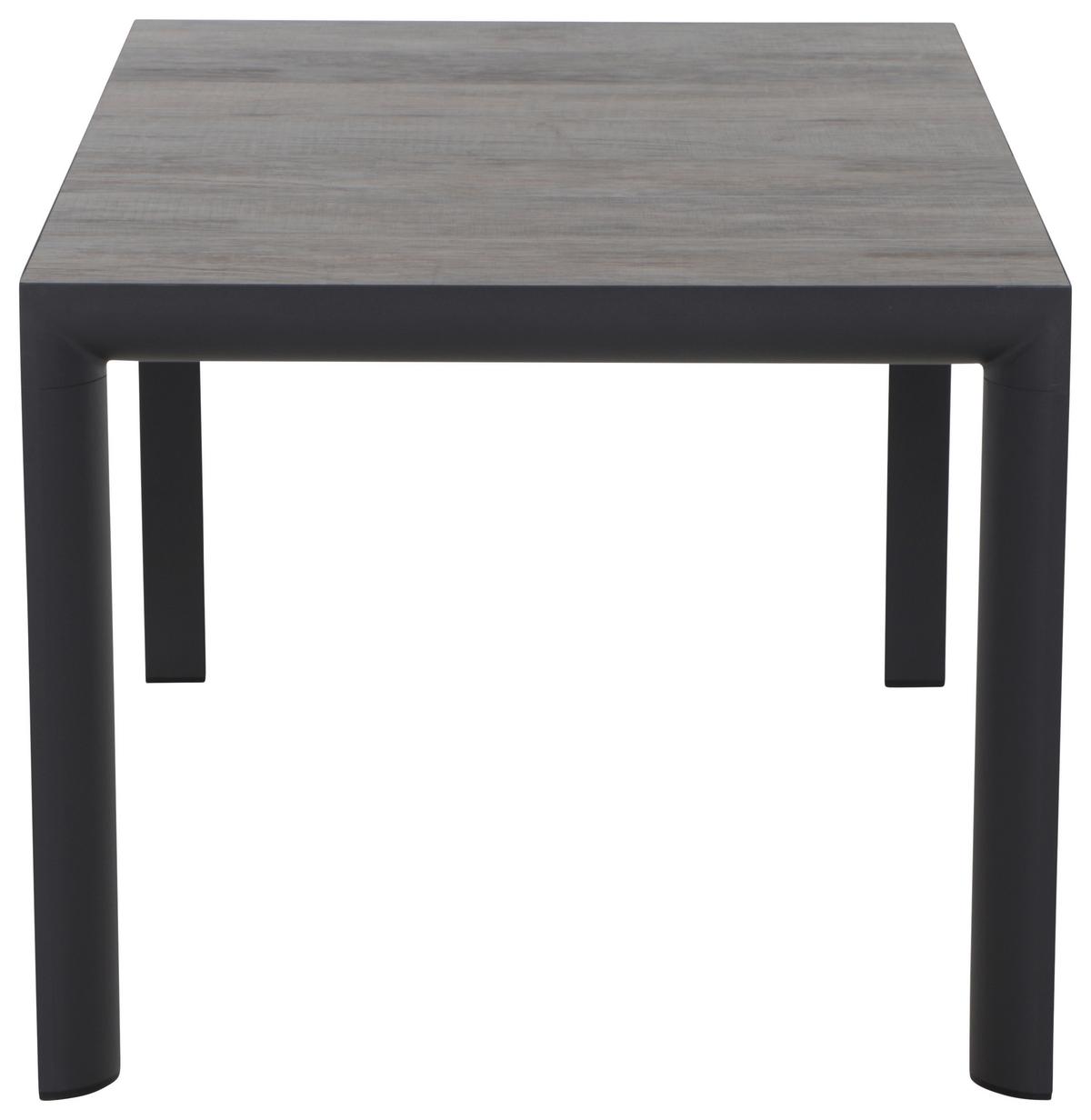 Loungegarnitur 5-tlg Velia, Metall/Textil/Keramik - Anthrazit, KONVENTIONELL, Keramik/Kunststoff (90/74/140cm) - Siena Garden