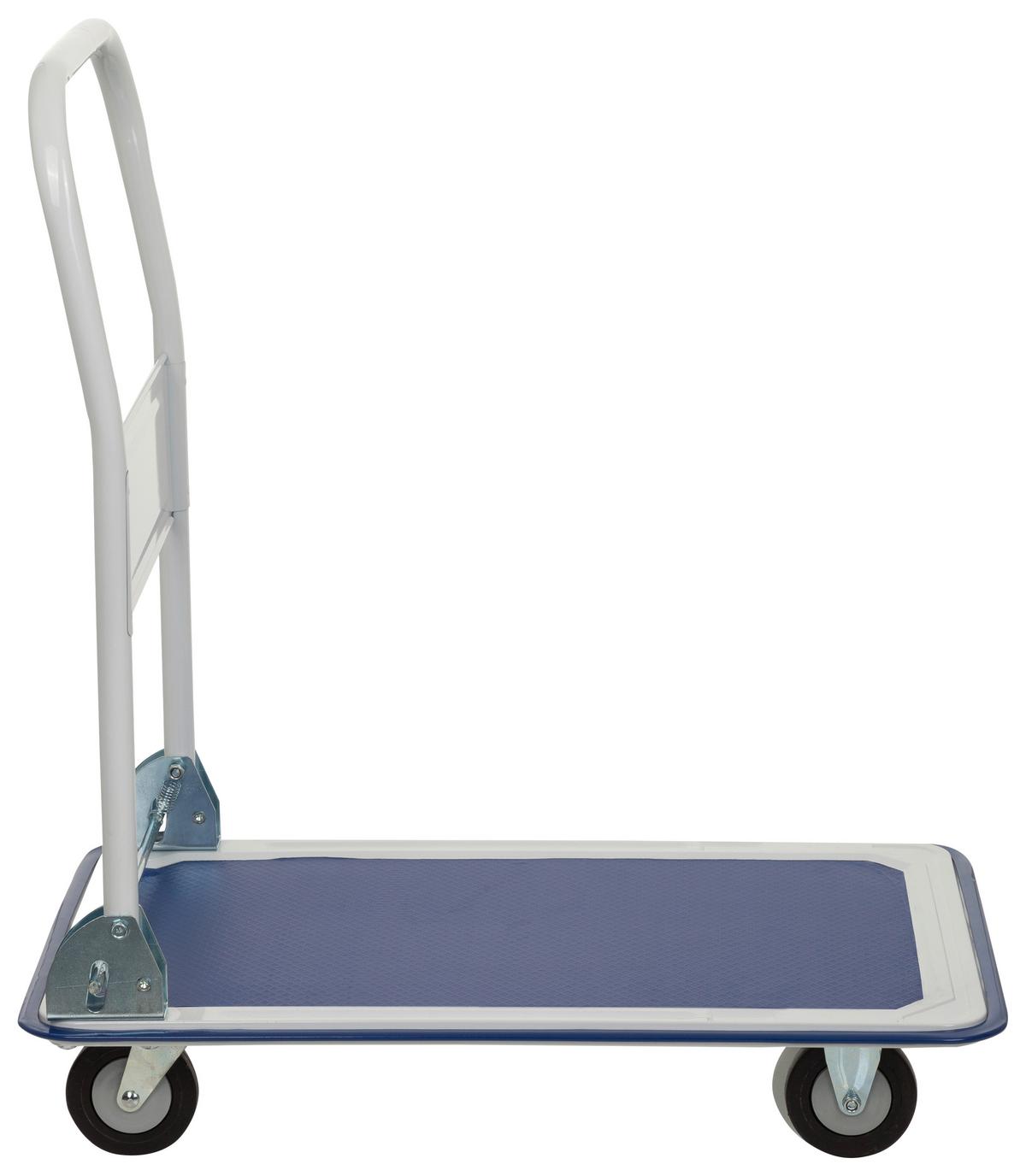 Transportni Voziček Carry, Modra, Bela - modra/bela, Basics, kovina (48/82,5/73cm) - MID.YOU