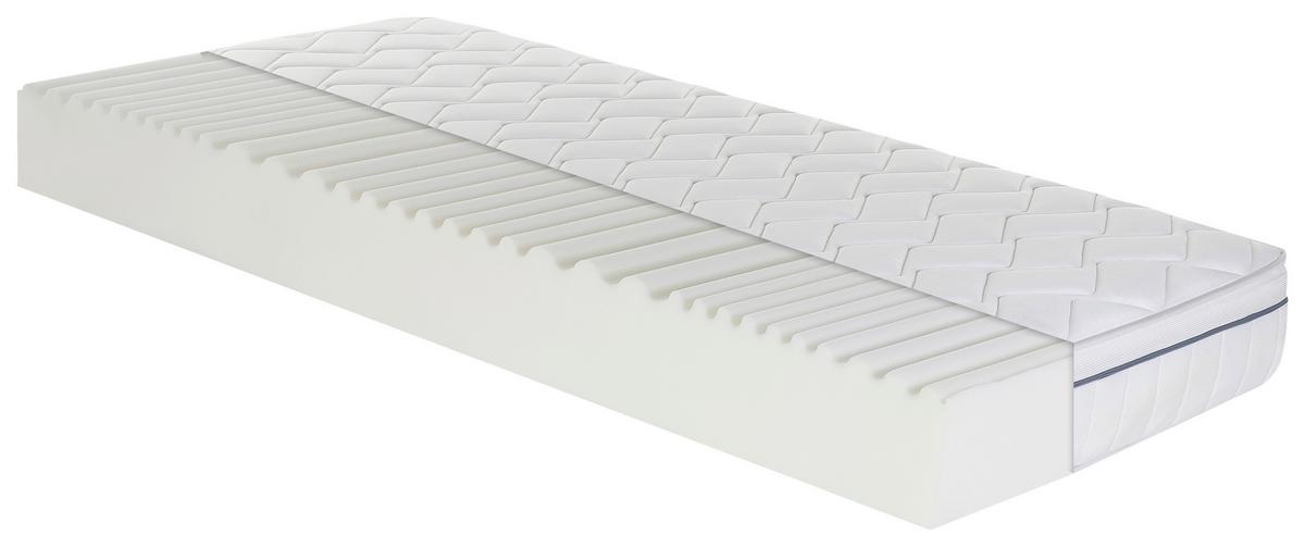 Kaltschaummatratze Air Wave H2/3 ca. 90x200cm - Weiß, Basics, Textil (90/200cm) - MID.YOU