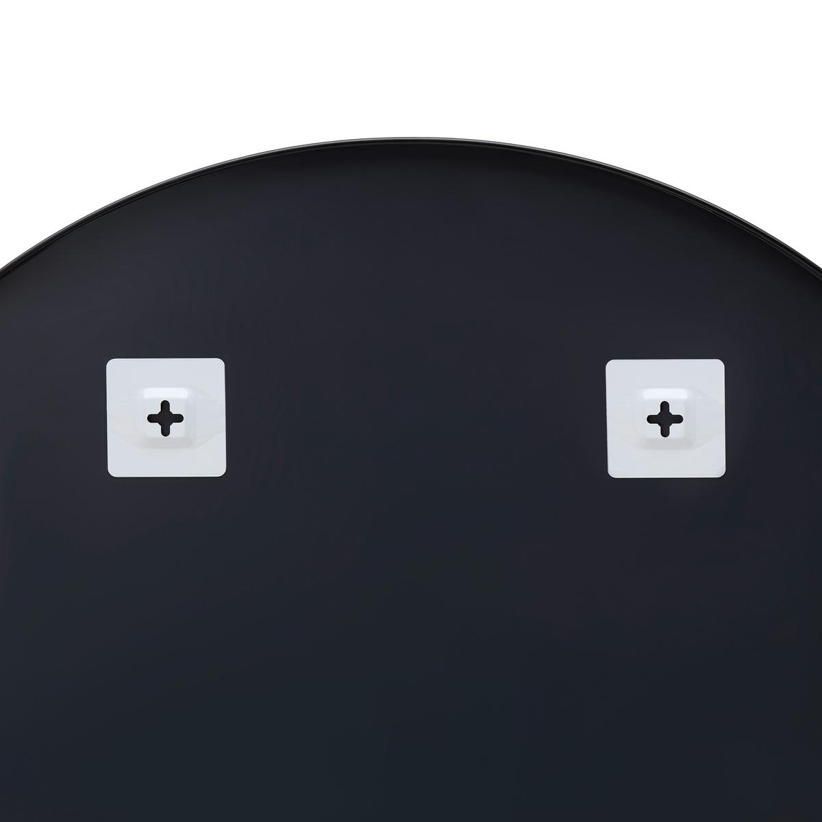 Spiegel Alva Schwarz ⌀ ca. 80cm - Schwarz, MODERN, Glas/Metall (80/80/1,5cm) - Mömax
