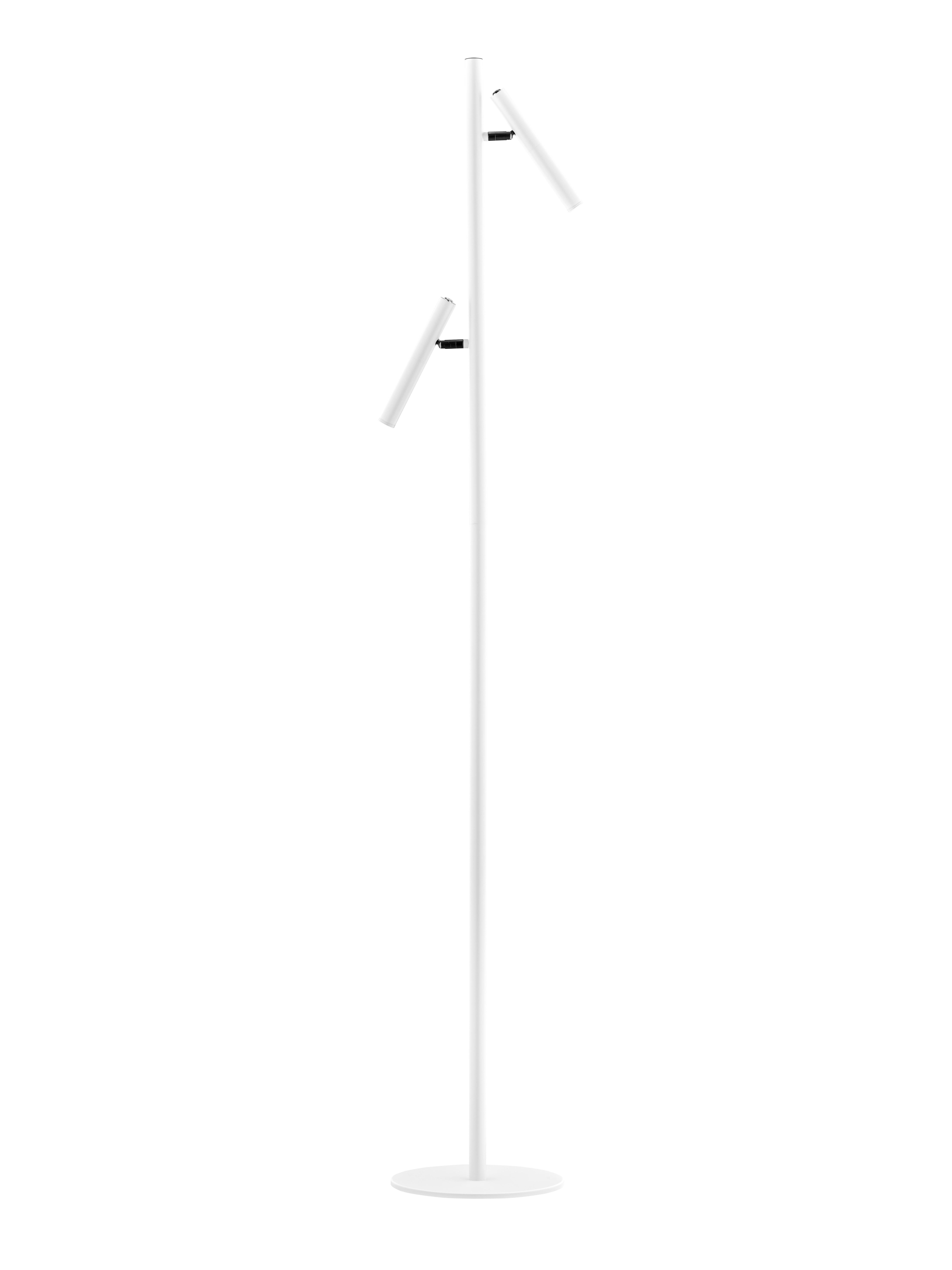 LED-Stehleuchte Dimmbar max. 4,5 Watt - Weiß, Basics, Kunststoff/Metall (20/20/163cm) - Hell